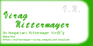 virag mittermayer business card